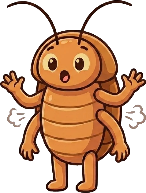 Gigi the cartoon hisser making a hiss with sound lines