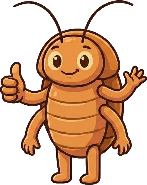 Gigi the cartoon hisser giving a confident thumbs-up